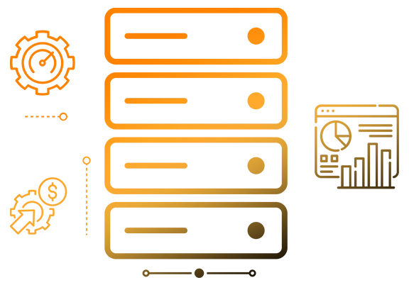 Mafiree graphic illustrating database performance optimization, scalability, and cost efficiency